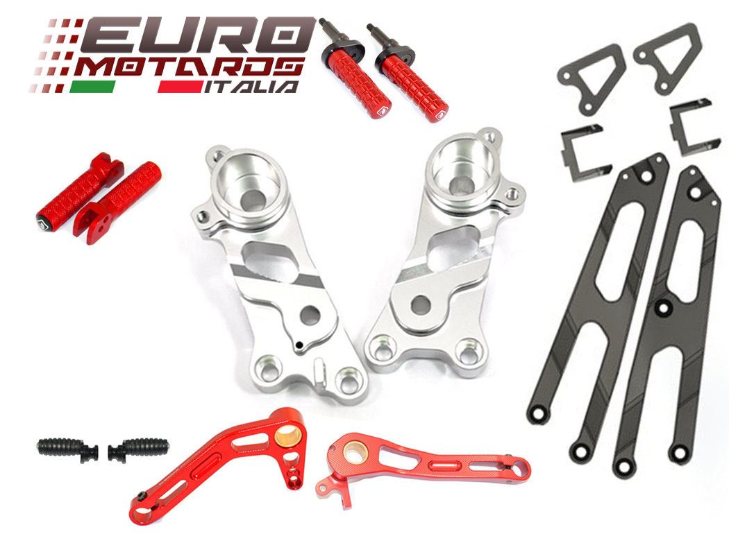 Ducati Scrambler 2014-2016 Ducabike Rearsets Kit For Rider and Passenger Silver