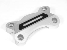 Load image into Gallery viewer, Ducabike Billet/Carbon Handlebar Clamp Silver Ducati Hypermotard 821