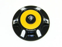 Load image into Gallery viewer, Ducabike Billet Carbon Gas Cap Gold Ducati Hypermotard 796 1100