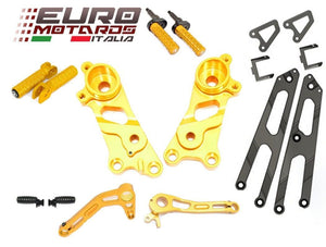 Ducati Scrambler 2014-2016 Ducabike Rearsets Kit For Rider and Passenger Gold