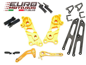 Ducati Scrambler 2014-2016 Ducabike Rearsets Kit For Rider and Passenger Gold