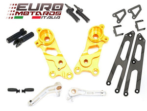 Ducati Scrambler 2014-2016 Ducabike Rearsets Kit For Rider and Passenger Gold