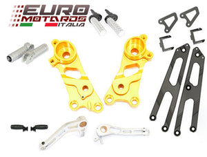 Ducati Scrambler 2014-2016 Ducabike Rearsets Kit For Rider and Passenger Gold