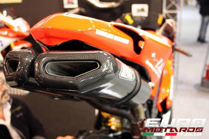 Ducati 848 1098R/S 1198R/S Zard Exhaust Penta Carbon Silencers Carbon Cap +4HP