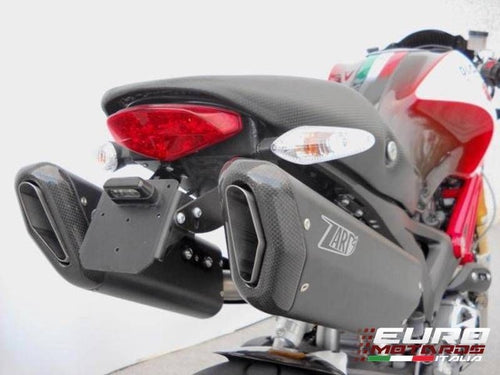 Ducati Monster 696 796 1100 Zard Exhaust Penta Silencers Black /Carb Caps +2.5HP