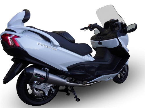 GPR Exhaust Full System GPE Titanium Silencer for Suzuki Burgman 650 2013-2014