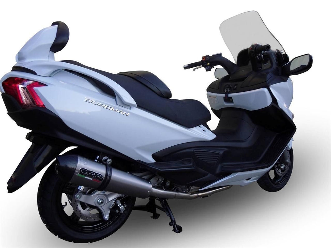 GPR Exhaust Full System GPE Titanium Silencer for Suzuki Burgman 650 2013-2014