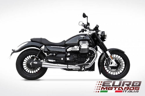 Moto Guzzi California 2013-2015 Zard Exhaust Dual Black Silencer Steel Mufflers