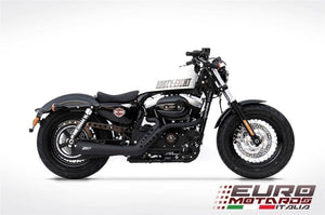 Harley Davidson Sportster 2014-2016 Zard Sport Exhaust System Ceramic Black