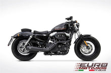 Load image into Gallery viewer, Harley Davidson Sportster 2014-2016 Zard Sport Exhaust System Ceramic Black