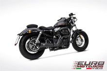 Load image into Gallery viewer, Harley Davidson Sportster 2014-2016 Zard Sport Exhaust System Ceramic Black