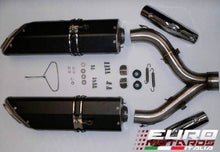Load image into Gallery viewer, Aprilia Shiver 750 Zard Exhaust Penta Black Ceramic Silencers Road Legal