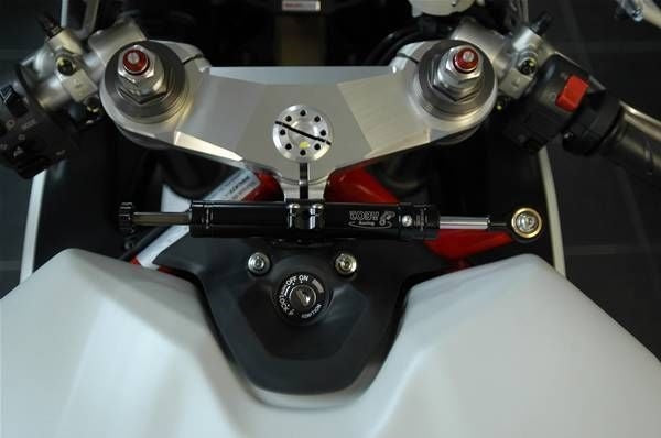 Ducati 848 EVO 2010-2013 Toby Steering Damper Stabilizer Kit Race Use Ti/Carbon