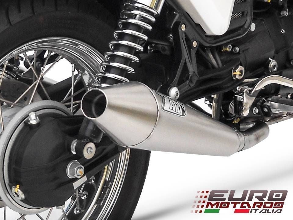 Moto Guzzi V7 Cafe Racer /Classic 08-11 Zard Exhaust System + Steel Silencers