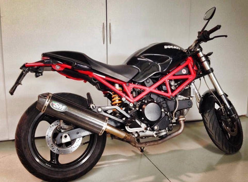 Ducati Monster 600 620 695 750 900 1000 Silmotor Exhaust Carbon Slipon Silencers
