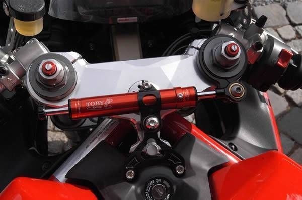 Ducati 848 2008-2010 Toby Steering Damper Stabilizer Kit Racing Use Ti/Carbon