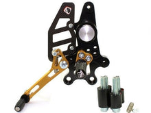 Load image into Gallery viewer, Ducabike Adjustable Rearsets Gold Ducati Multistrada 620 1000 1100 Hypermotard