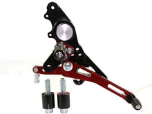 Load image into Gallery viewer, Ducabike Adjustable Rearsets Red Ducati Multistrada 620 1000 1100 Hypermotard