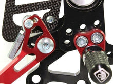Load image into Gallery viewer, Ducabike Adjustable Rearsets Red Ducati Multistrada 620 1000 1100 Hypermotard