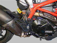 Load image into Gallery viewer, Ducabike Adjustable Rearsets Rider Pro Blk/Blk Ducati Hypermotard 821 SP/Strada