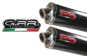 Honda CBF 1000 06-09 GPR Exhaust Systems Carbon Oval Slipon Mufflers