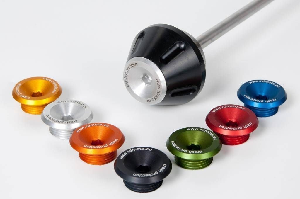 Kawasaki Z1000 2007-2009 RD Moto Rear Wheel Axle Sliders PK2 7 Colors