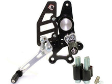 Load image into Gallery viewer, Ducabike Adjustable Rearsets Silver Ducati Multistrada 620 1000 1100 Hypermotard