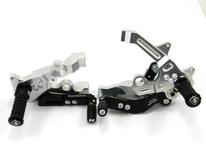 Ducabike Adjustable Rearsets Silve Ducati 899 1199 Panigale + Reverse Shifting
