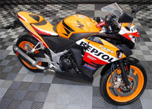 Load image into Gallery viewer, Luimoto Repsol Design Seat Covers Set Front &amp; Rear For Honda CBR 250R 2011-2014