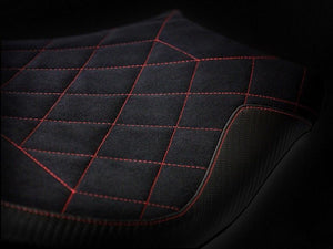 Luimoto Rider Seat Cover Diamond Suede Edition 2 Colors For Ducati 848 1098 1198