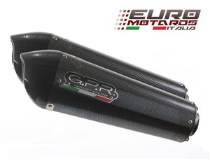 Aprilia Dorsoduro 1200 2011-16 GPR Exhaust Dual SlipOn Silencers GPE CF IN STOCK