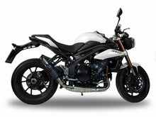 Load image into Gallery viewer, Triumph Speed Triple 1050 2011-2015 Single Low GPR Exhaust GPE CF SlipOn STOCK