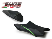 Load image into Gallery viewer, Luimoto Team Kawasaki Suede Tec-Grip Seat Covers Set For Kawasaki ZX10R 2016-20