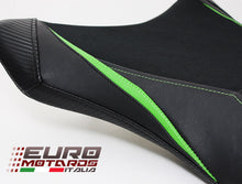 Load image into Gallery viewer, Luimoto Team Kawasaki Suede Tec-Grip Seat Covers Set For Kawasaki ZX10R 2016-20