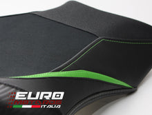 Load image into Gallery viewer, Luimoto Team Kawasaki Suede Tec-Grip Seat Covers Set For Kawasaki ZX10R 2016-20