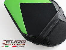 Load image into Gallery viewer, Luimoto Team Kawasaki Suede Tec-Grip Seat Covers Set For Kawasaki ZX10R 2016-20