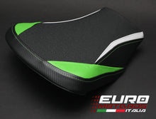 Load image into Gallery viewer, Luimoto Team Kawasaki Tec-Grip Seat Covers Set For Kawasaki Ninja 650 Z650 17-19