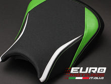 Load image into Gallery viewer, Luimoto Team Kawasaki Tec-Grip Seat Covers Set For Kawasaki Ninja 650 Z650 17-19