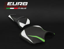 Load image into Gallery viewer, Luimoto Team Kawasaki Tec-Grip Seat Covers Set For Kawasaki Ninja 650 Z650 17-19