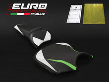 Load image into Gallery viewer, Luimoto Team Kawasaki Tec-Grip Seat Covers Set For Kawasaki Ninja 650 Z650 17-19