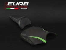 Load image into Gallery viewer, Luimoto Team Kawasaki Tec-Grip Seat Covers Set For Kawasaki Ninja 650 Z650 17-19