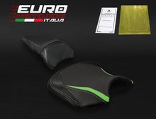 Load image into Gallery viewer, Luimoto Team Kawasaki Tec-Grip Seat Covers Set For Kawasaki Ninja 650 Z650 17-19