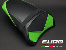 Load image into Gallery viewer, Luimoto Team Kawasaki Tec-Grip Seat Covers Set For Kawasaki Ninja 650 Z650 17-19