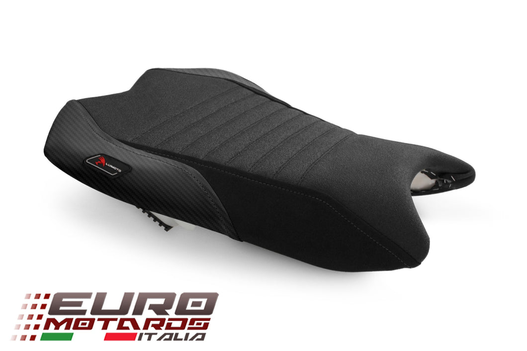 Luimoto Race Tec-Grip/Suede Seat Cover For Rider For Kawasaki Ninja ZX6R 2013-18