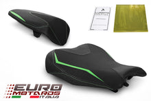 Load image into Gallery viewer, Luimoto Sport Suede Tec-Grip Seat Covers Set For Kawasaki Ninja ZX-25R 2020-2021