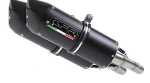 MZ 1000 S-ST-SF 2003-2005 GPR Exhaust Systems Furore Black Dual Slipon Silencers