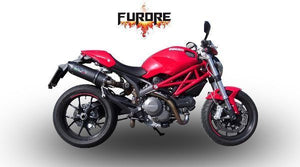 Ducati Monster 1100 2009-2010 GPR Exhaust Systems Furore Dual Slipon Silencers