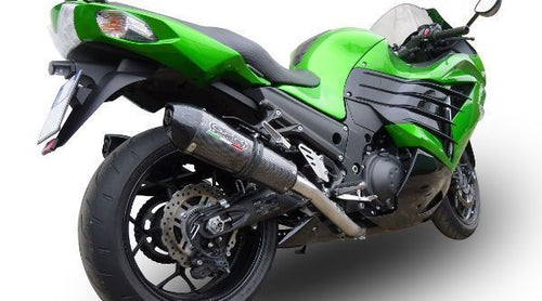 Kawasaki ZZR 1400 2012-16 GPR Exhaust Systems GPE CF Slipon Mufflers Silencers