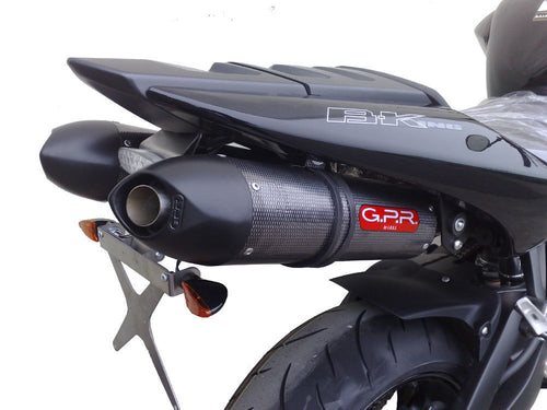 Suzuki Bking B-king GPR Exhaust Systems GPE CF Slipon Mufflers & Plate Kit
