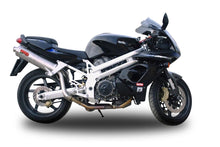 Load image into Gallery viewer, Aprilia Falco 1000 00-04 High Mount GPR Exhaust Systems Ti Oval Slipon Mufflers